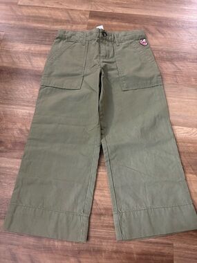 Carter's Olive Green Wide-Leg Kids Pants